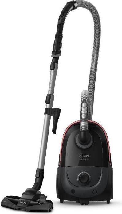 Staubsauger mit Beutel Philips Serie 5000, 900W, 4L, 77dB, Allergy H13 Filter, Schwarz PHI8720389038334