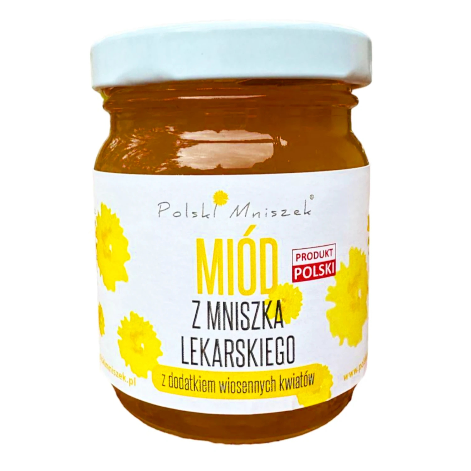 POLSKI MNISZEK Löwenzahnhonig mit Blüten 150g