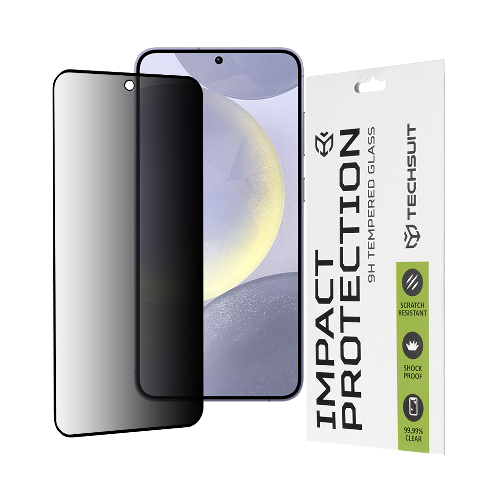 Techsuit Privacy Full Cover Impact Protection Privacy Film pre Samsung Galaxy S24 Plus - Black