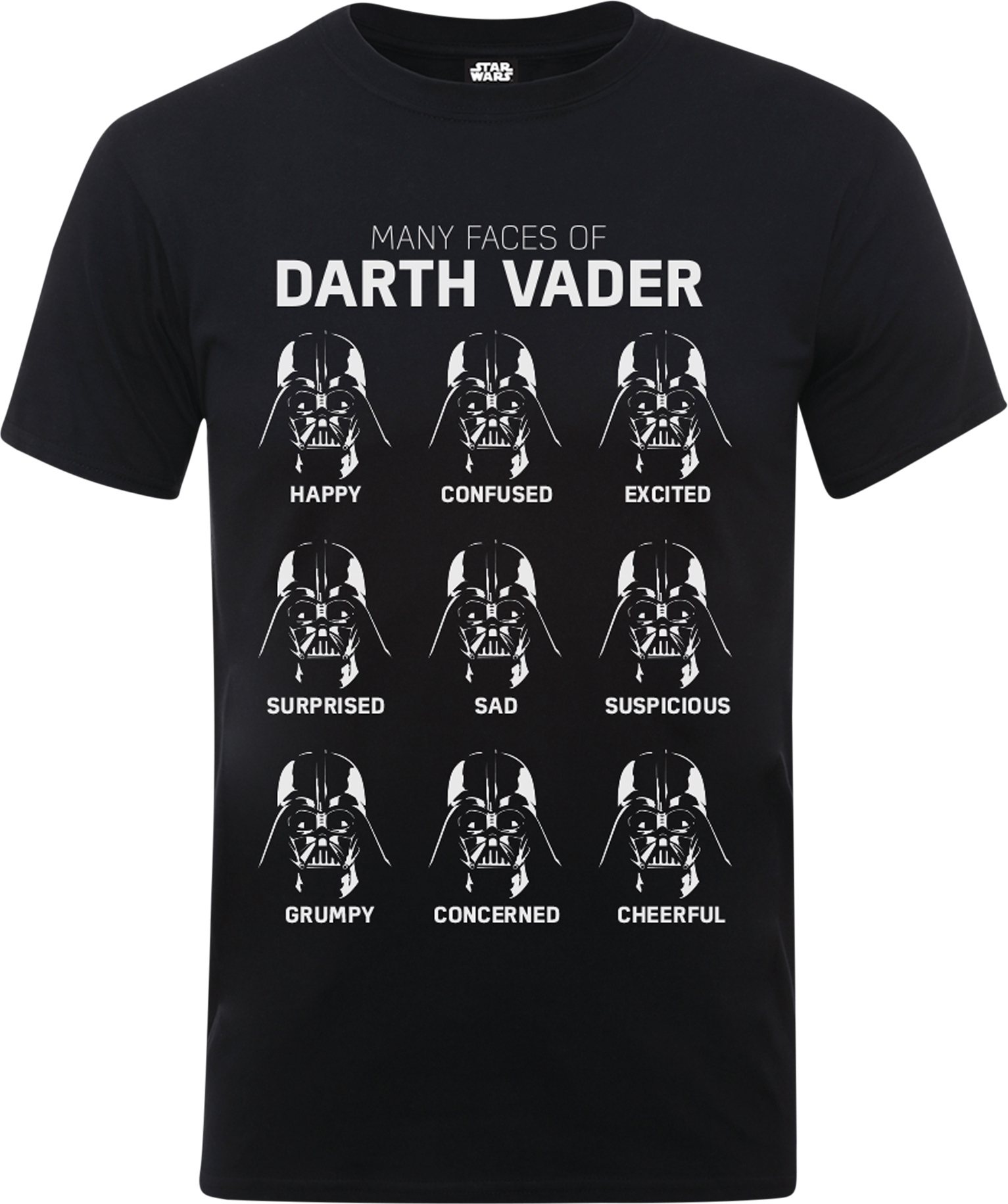 Star Wars - Many Faces Of Darth Vader T-shirt pour homme