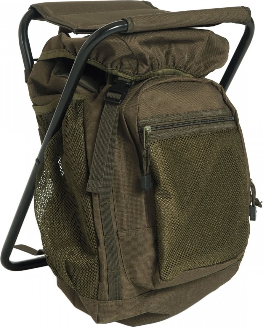 Sturm Bundeswehr und Freizeitshop Mil-Tec Rucksack Ansitzrucksack mit Hocker Outdoor Rucksack oliv 42029291