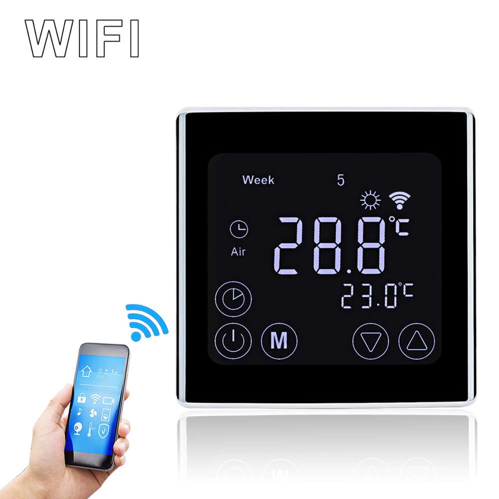 LCD WiFi-Thermostat Digitaler Raumthermostat für Fußbodenheizung Wandheizung 