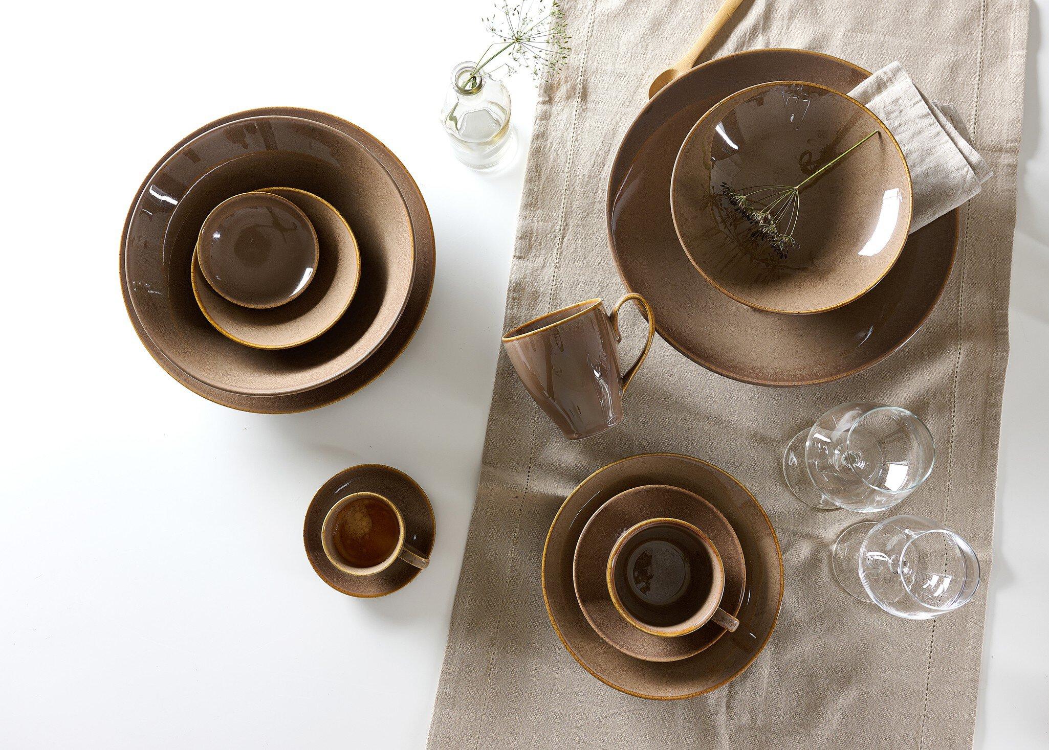 Kaffee- & Tafelservice 42 tlg. Sahara dunkelbraun