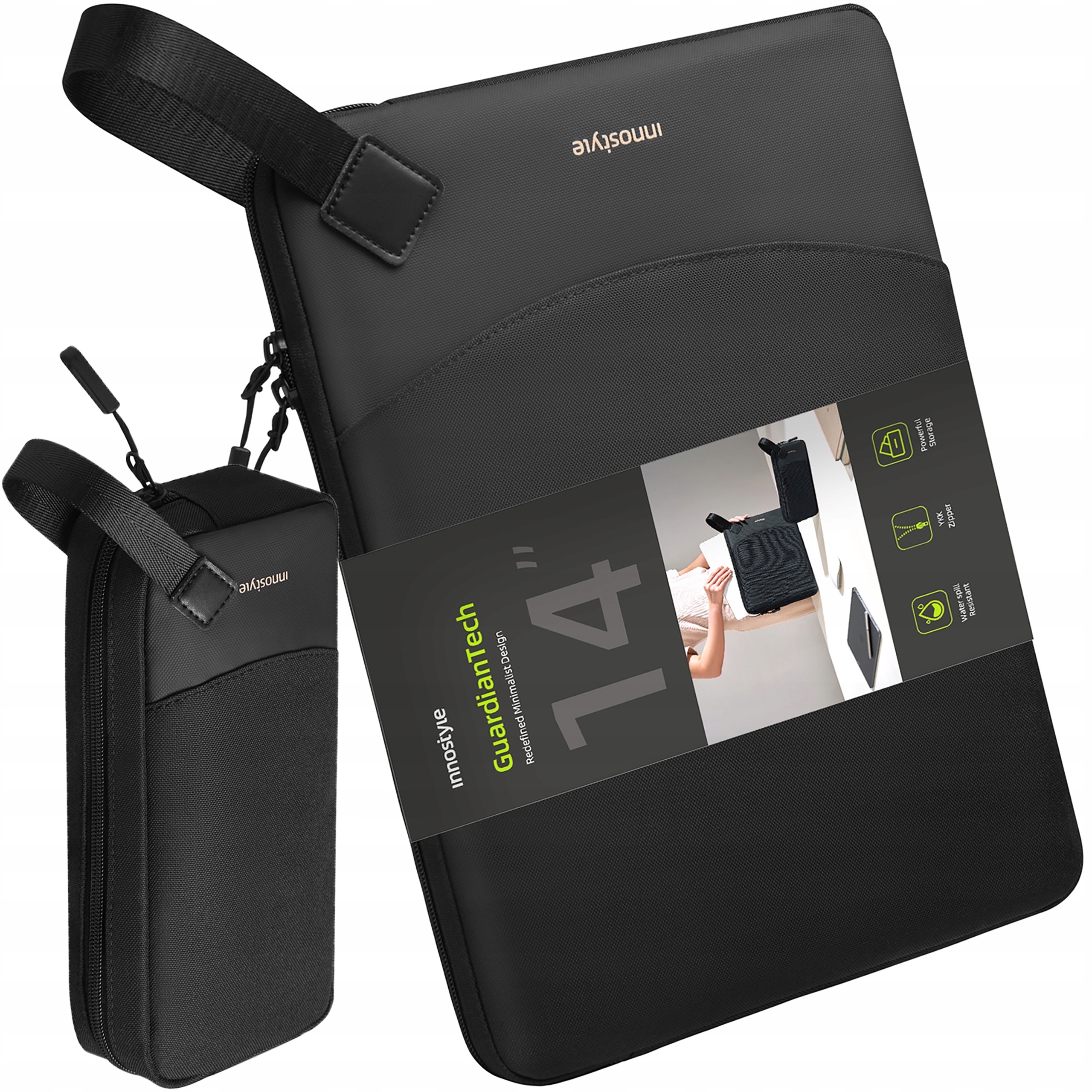 Innostyle Set Borsa Per Laptop 14 Impermeabile Custodia