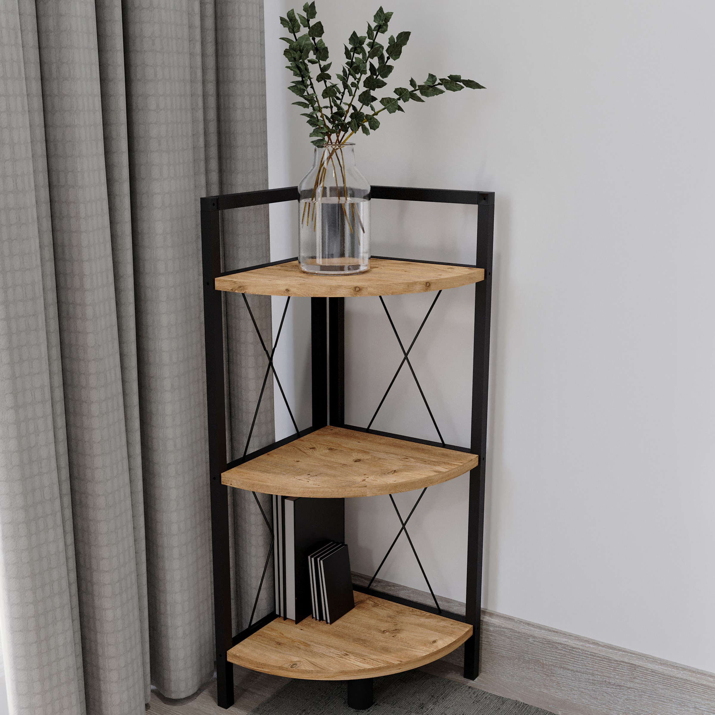 VCM Holz CD DVD Stand Aufbewahrung Deko Regal Elementa in Weiß / Honig-Eiche günstig kaufen