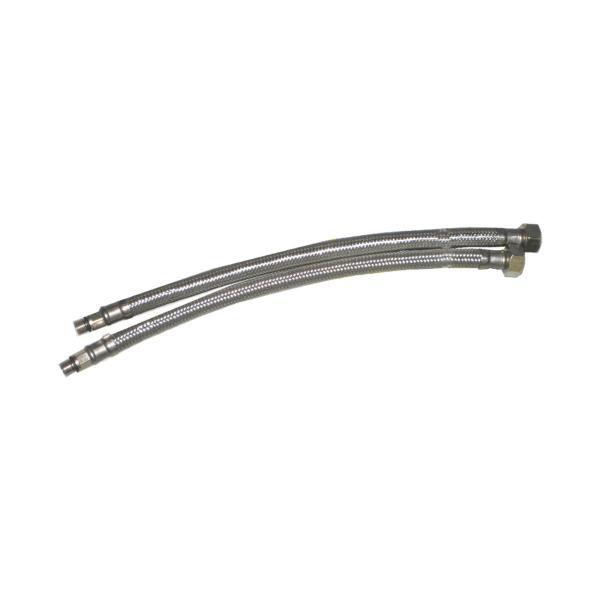 Edm 30 Cm Flexibler Schlauch 2 Einheiten Silber Silber One Size 01270