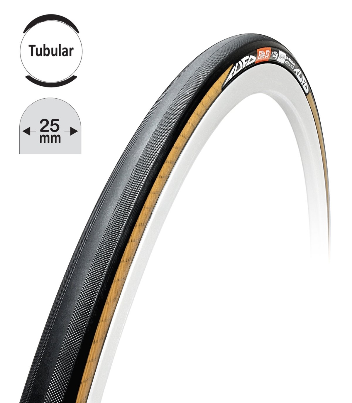 Galuska Tufo Elite S3 28 – Breite 25 mm schwarz-beige N220X18