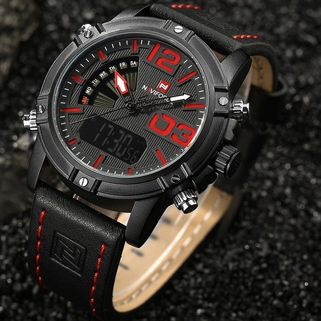 Uhr NAVIFORCE Warrior - Schwarz/Rot KP2844