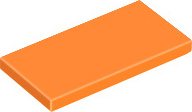 100 kusov LEGO, diel c. 87079, oranžová (oranžová)