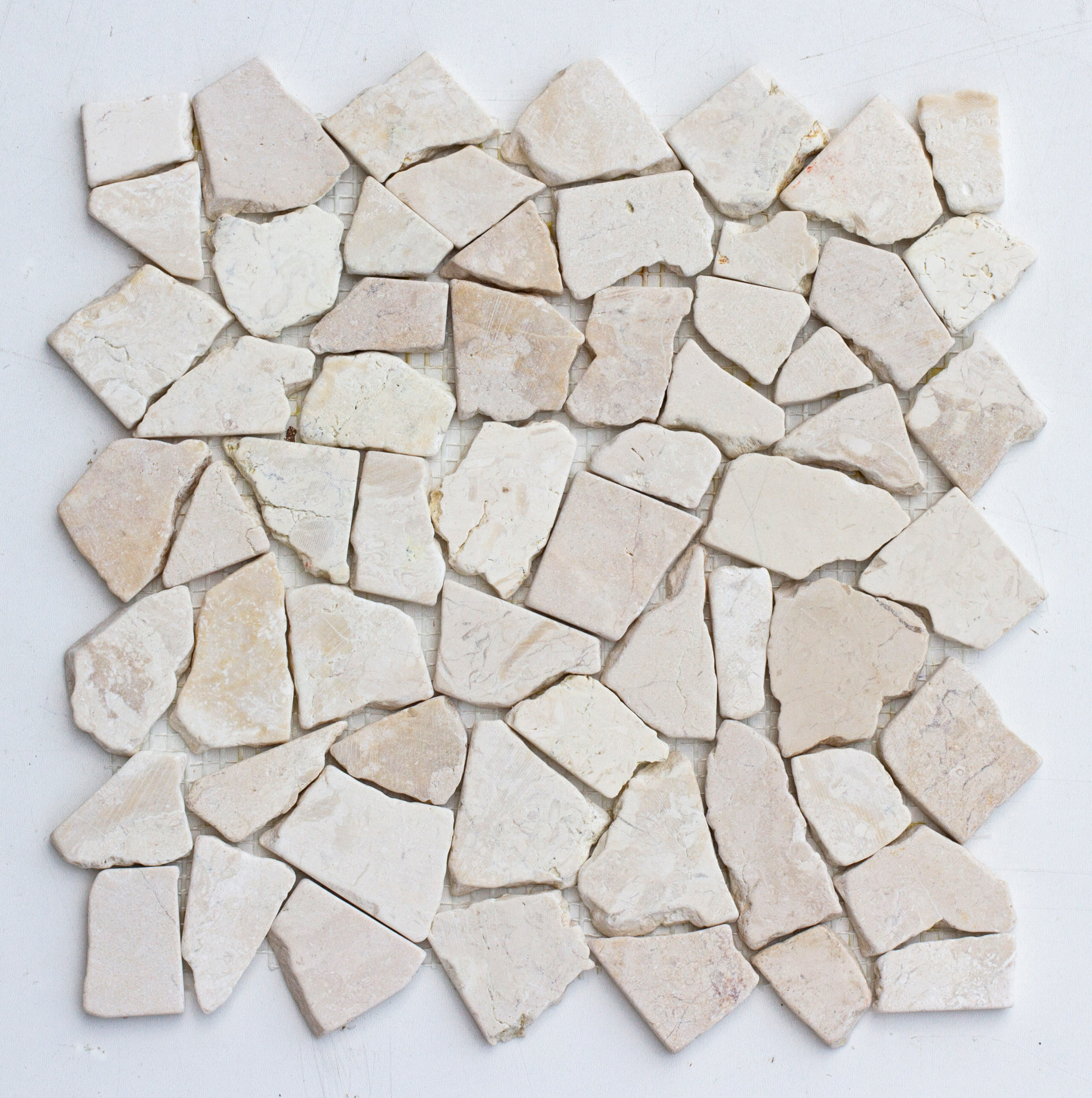 Naturstein Lager Stein-mosaik Herne M-002-1 Marmor Fliese auf Netz 