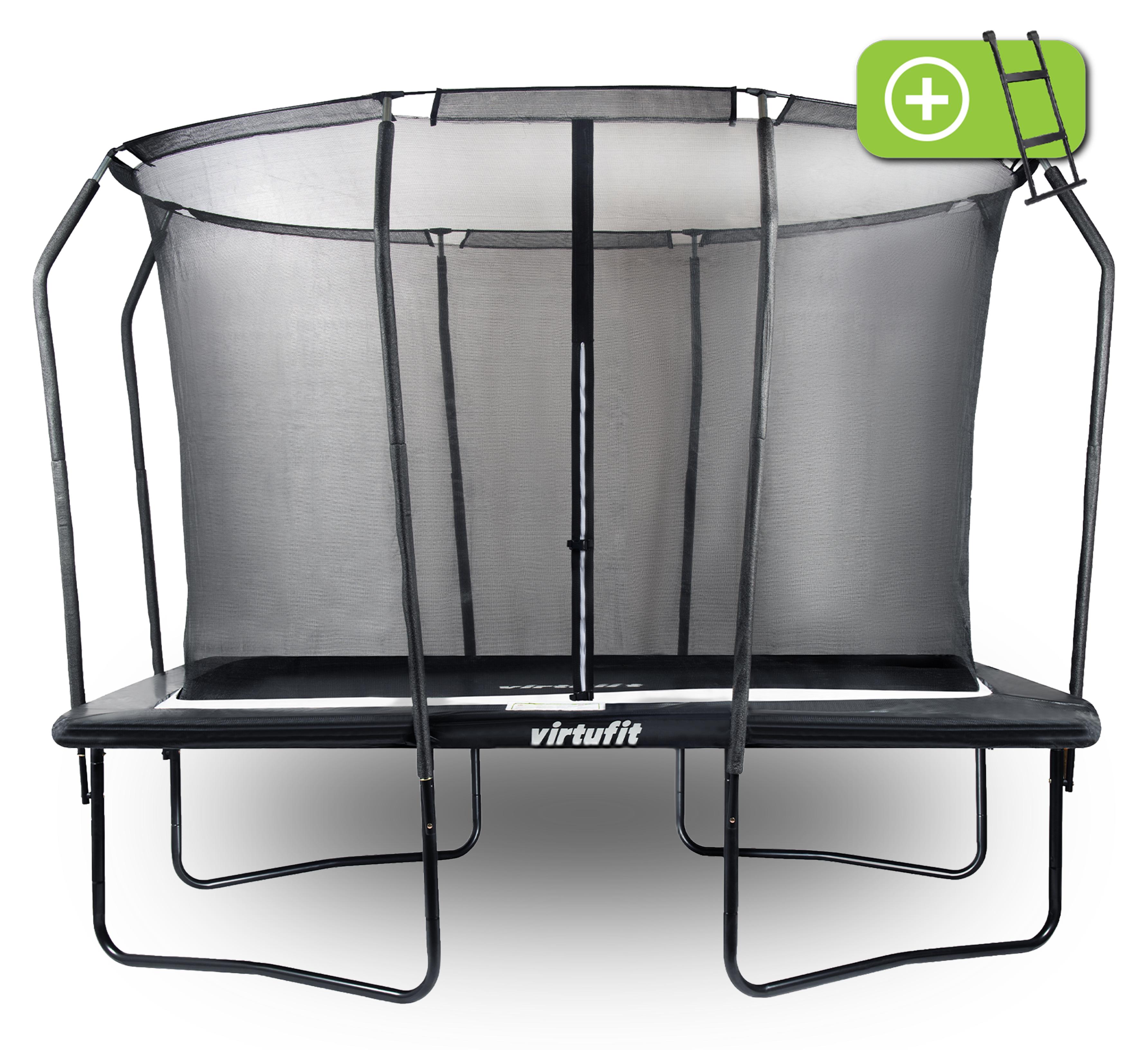 Prémiová trampolína s bezpečnostnou sieťou – obdĺžniková – 213 x 305 cm