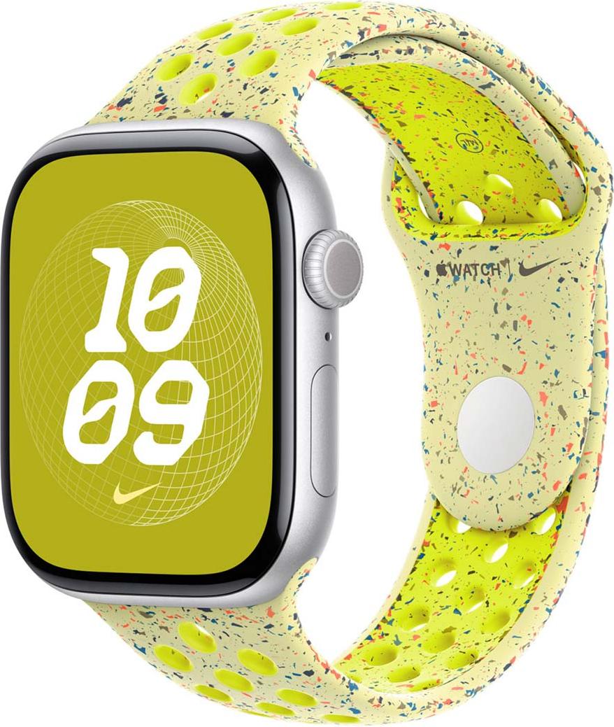 Apple Watch Ultra - 49 mm/ Watch Ultra 3 - 49 mm/ Watch Ultra 2 - 49 mm/ Watch SE - 44 mm/ Watch SE 2023 - 44 mm/ Watch SE 2022 - 44 mm/ Watch 9 - 45 mm/ Watch 8 - 45 mm/ Watch 7 - 45 mm/ Watch 6 - 44 mm/ Watch 5 - 44 mm/ Watch 4 - 44 mm/ Watch 45 mm/ Watch 44 mm/ Watch 42 mm/ Watch 3 - 42 mm/ Watch 2 - 42 mm/ Watch 1 - 42 mm/ Watch 11 - 46 mm/ Watch 10 - 46 mm Band: Nike Sport Band MGC14ZM/A