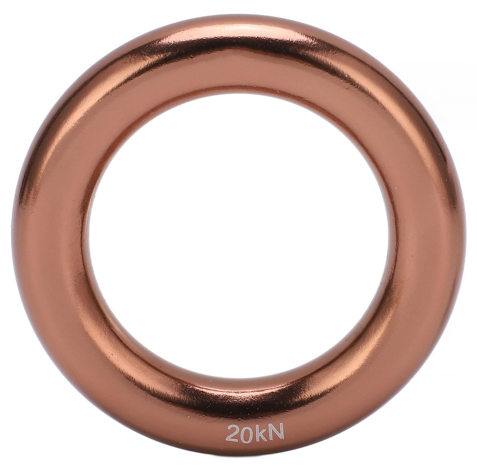 Gistuch Kletter-Abseilring aus Aluminiumlegierung, runder Berg O für Baum-Abenteuersportarten