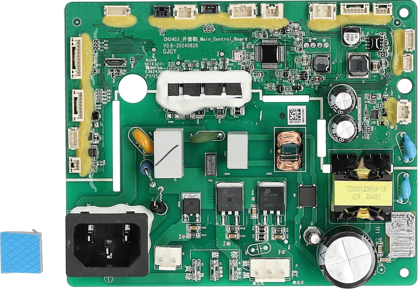 easyPART passend für 201-2453-0102 Ecovacs Hauptplatine der Stationschwarz/Automatischer Wassernachfüllstutzen für Staubsauger-Roboter 1000051129-099