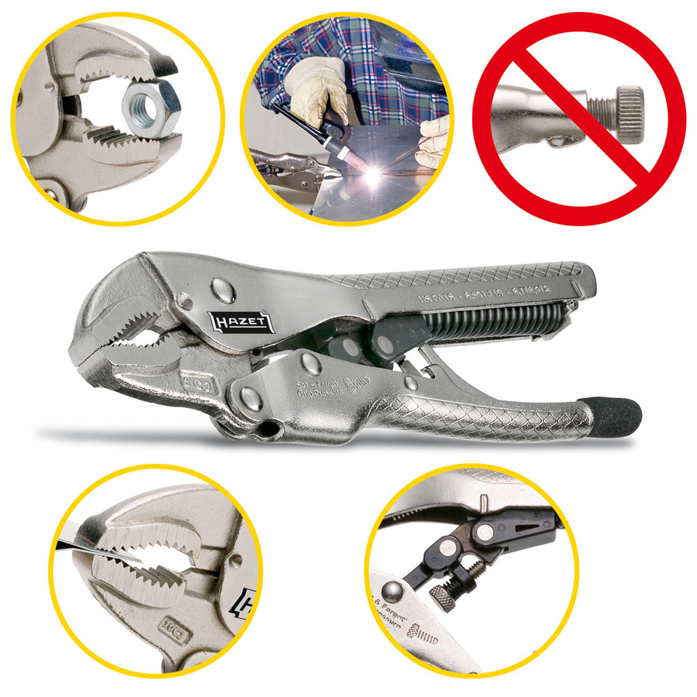 Hazet Grip-Zange, selbsteinstellend, 161 mm lang 755-6A
