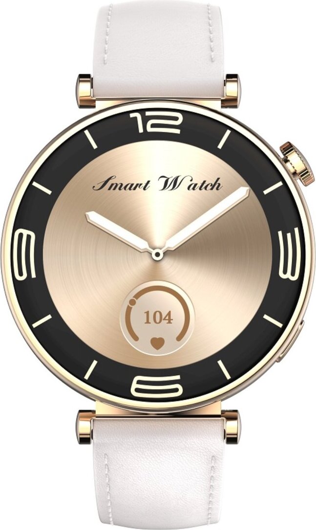 Riversong Smartwatch GLOW rosegold 220mAh, Wasserdicht IP68, 1,32 Zoll, Bluetooth