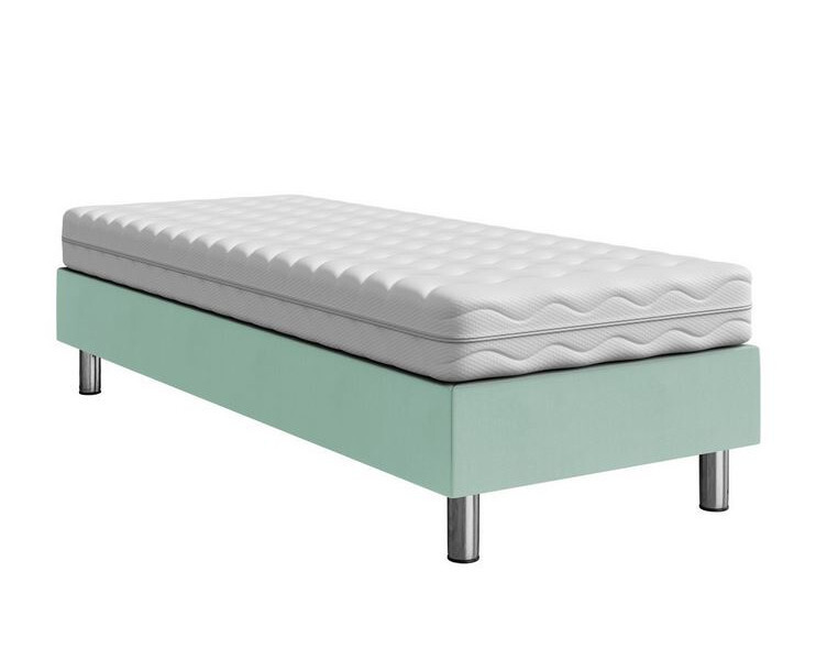 Čalúnená jednolôžková posteľ 120x200 NECHLIN 2 - mentolová