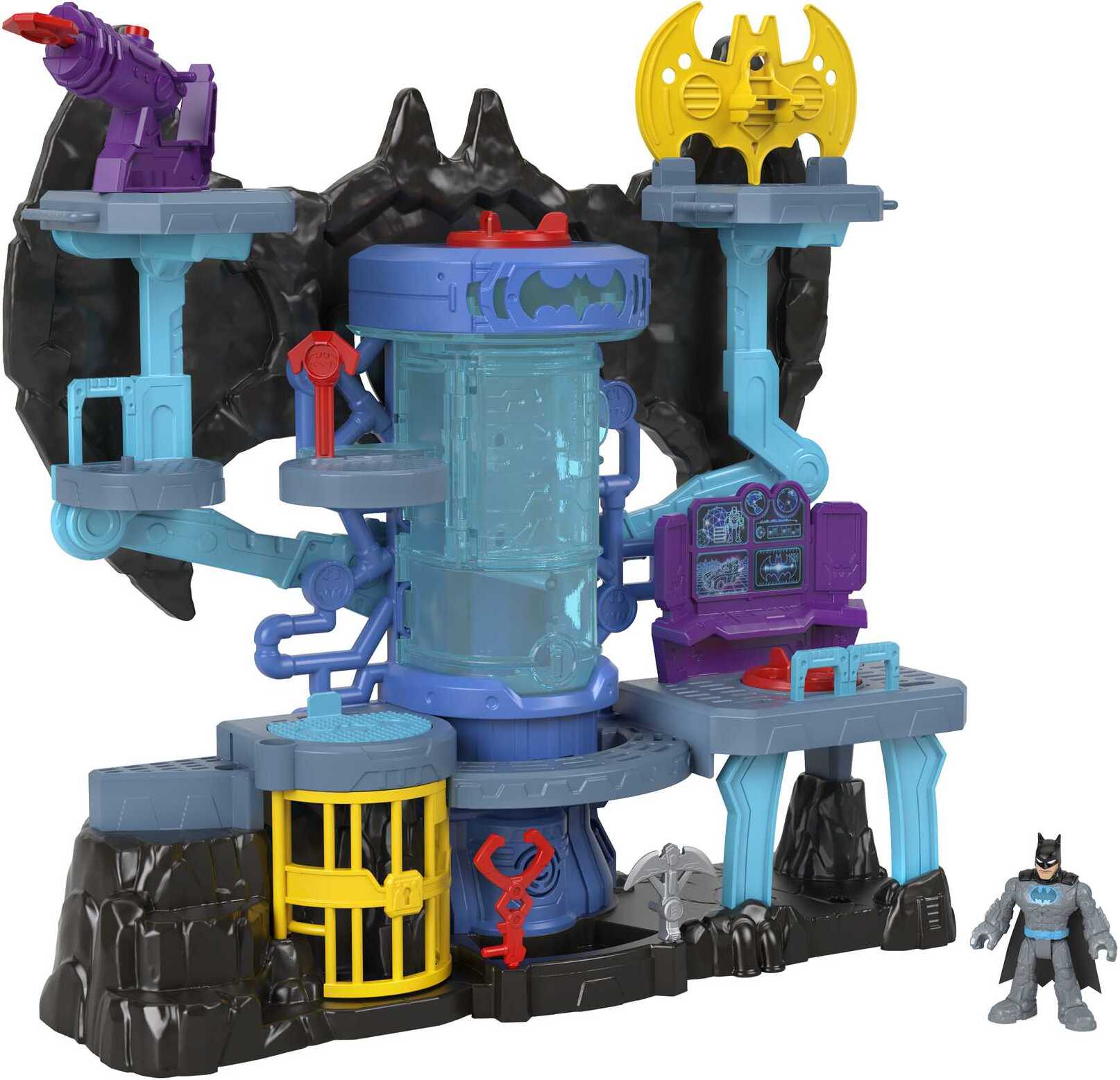 Imaginext DC Super Friends Bat-Tech Batcave Spielset inkl. Batman-Figur GYV24