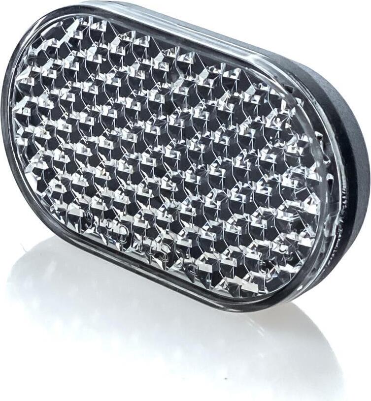 Sonstige Fahrrad Frontreflektor Weitwinkel 60x35 StVZO genormt Weiss