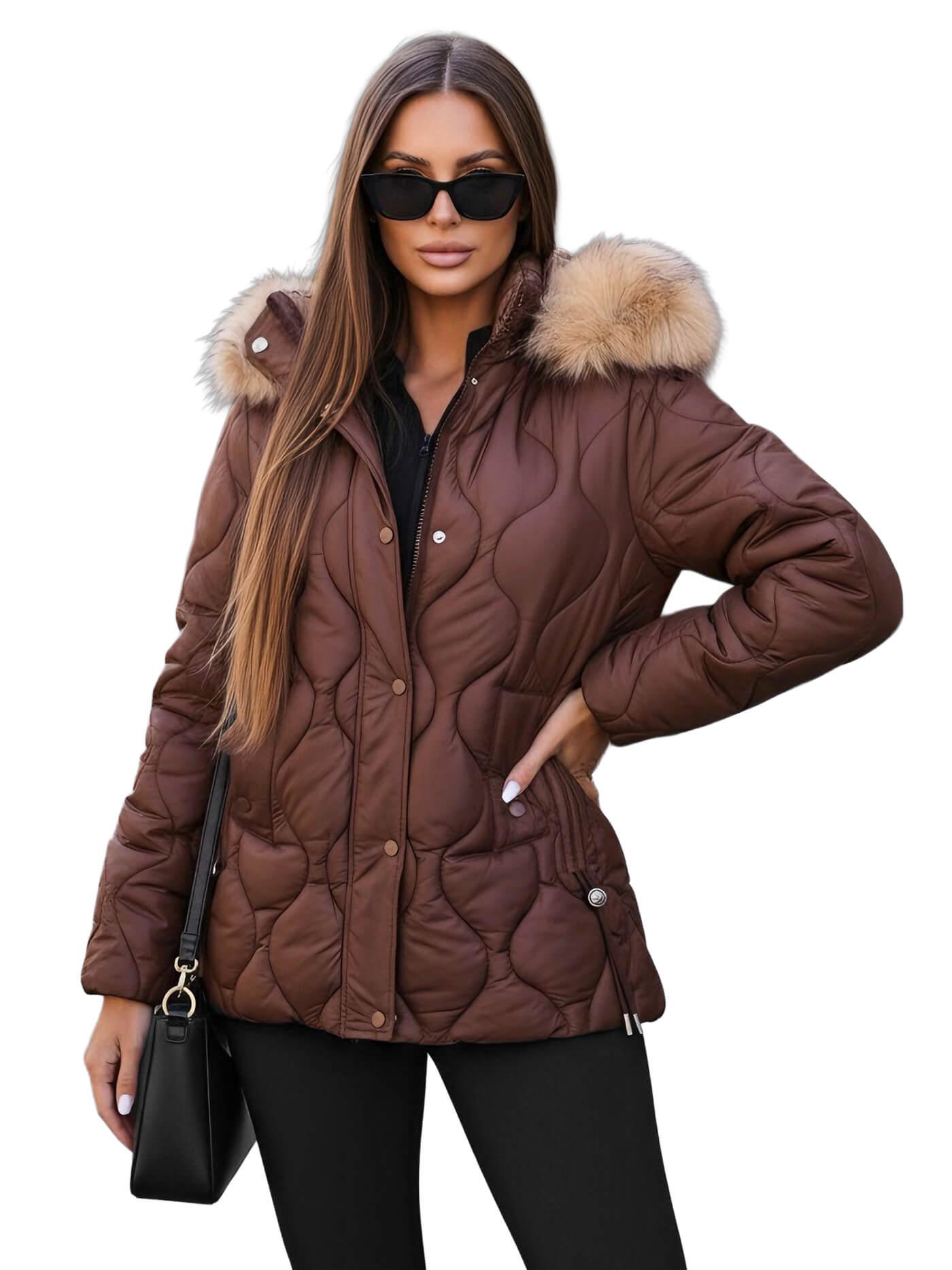 Damen Jacke Schokolade OZONEE JS/5M3226/158 S