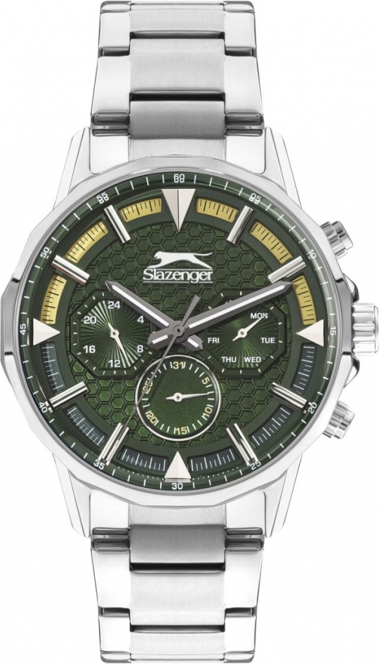 Herrenuhr SLAZENGER SL.09.2216.2.03 in Grün, perfekt als Geschenk für Modebewusste.