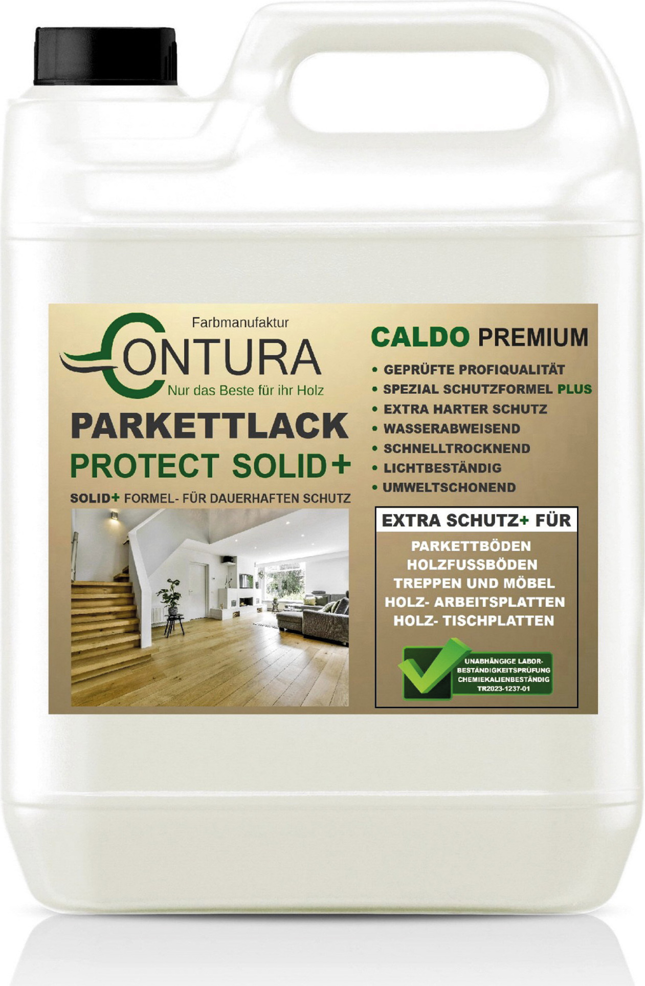 Contura 20Liter Premium Protect Parkettlack Treppenlack Dielenlack Fußbodenlack - Glänzend