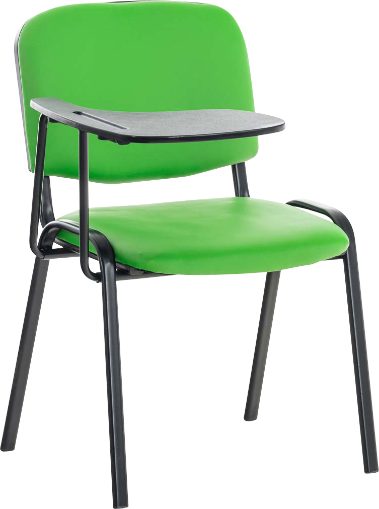 Stolička Ken s skladacím stolíkom koženka - zelená