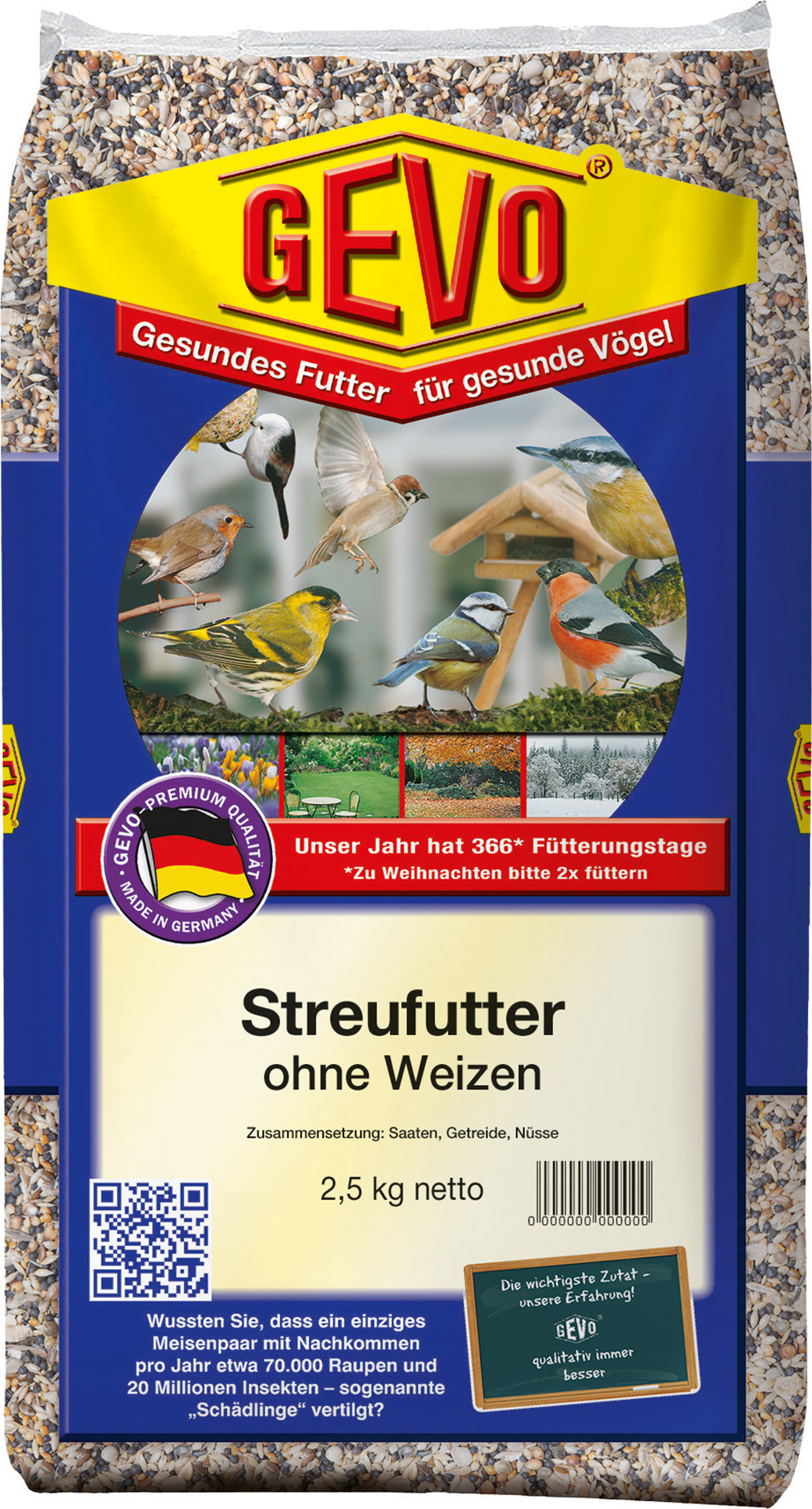 Streufutter ohne Weizen (2,5 kg) | Streufutter von GEVO 900175-gv