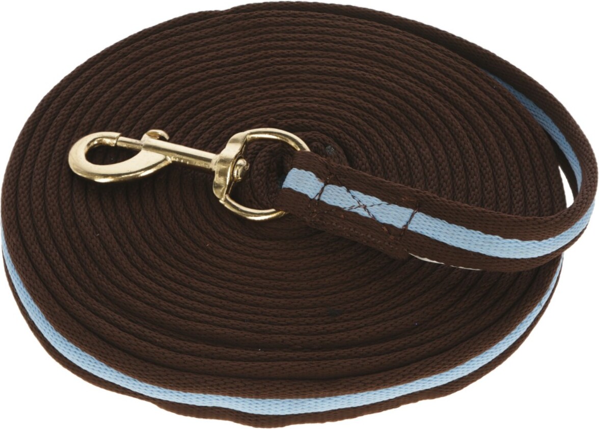 Kerbl Covalliero Longierleine Softlonge braun/hellblau NEW-57949