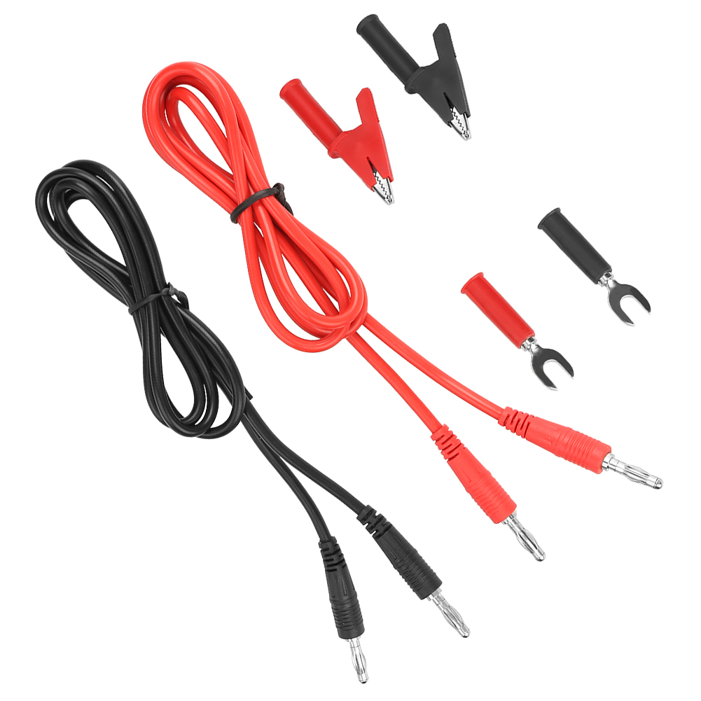 Banán na banánovú zástrčku, testovací kábel, krokodílí klip, banánový adaptér, sada testovacích káblov