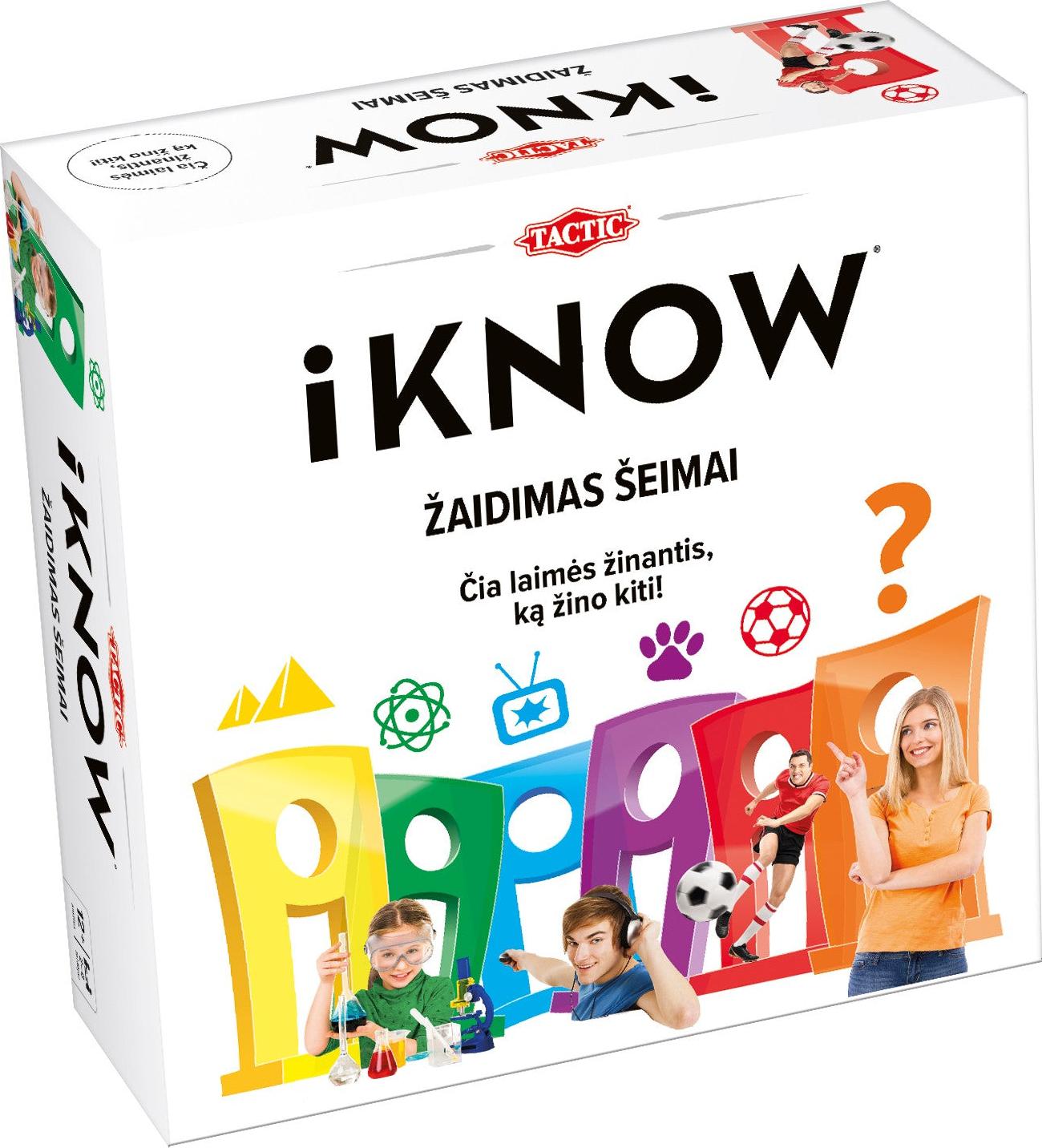 TACTIC Taktik-Brettspiel Iknow Family Quiz (auf Litauisch)