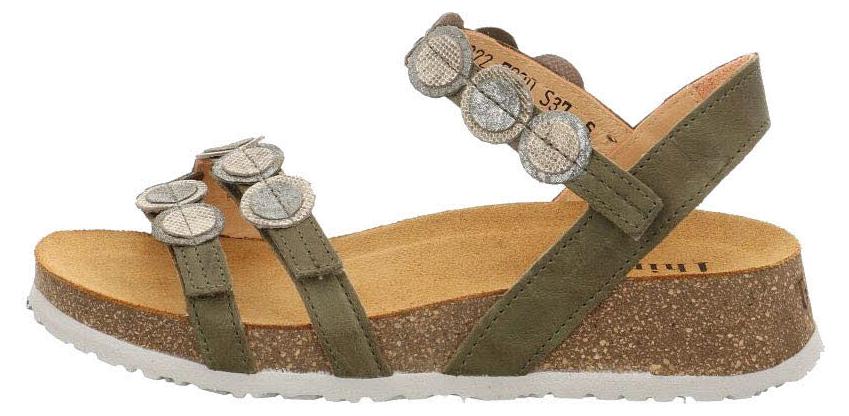 THINK Schuhwerk Koak Leder-Riemchensandale, Größe 43, mit Klettverschluss-Riemen und weicher Sohle 3-000322-7030