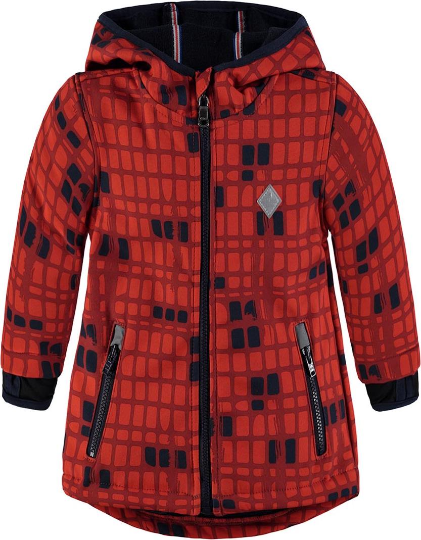 Orangefarbene Kapuzenjacke für Jungen, Kanz