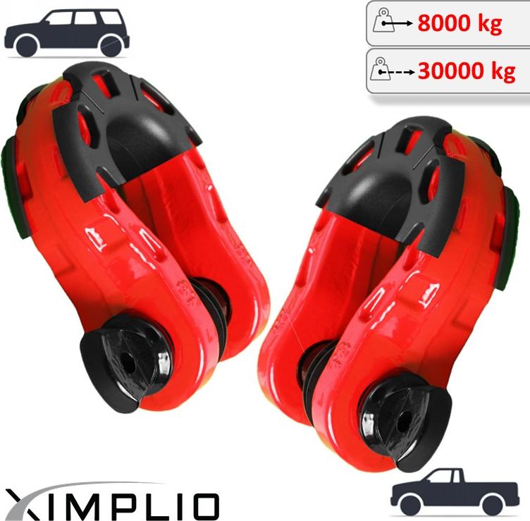 XIMPLIO (2 Stk.) Heavy Duty Schäkel 30t Bruchlast für Toyota Land Cruiser BJ 40 51-84