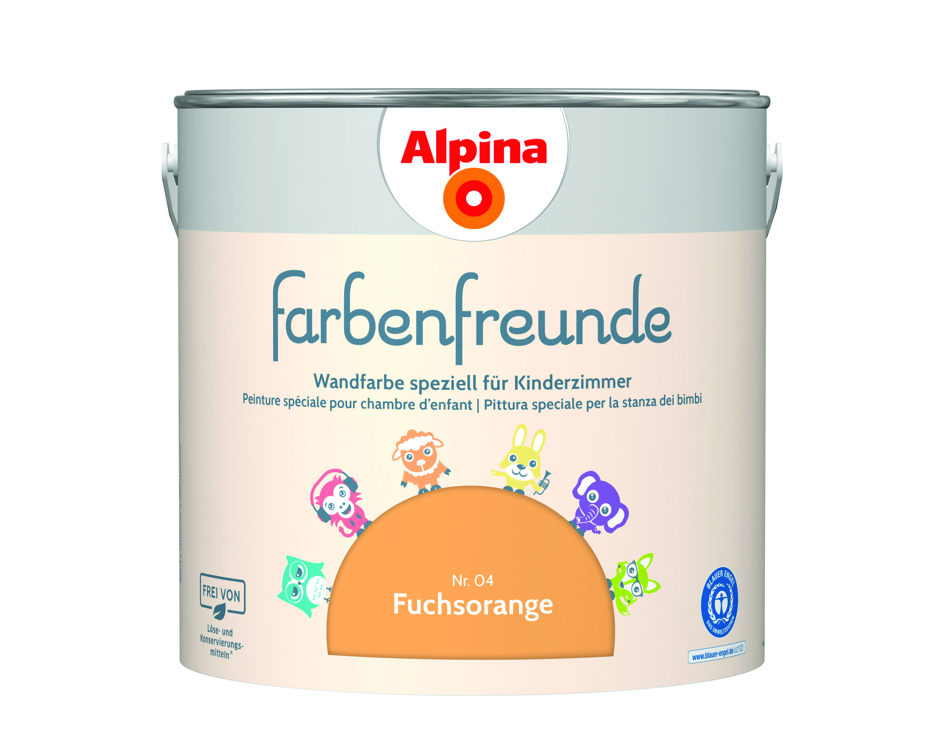 Alpina Farbenfreunde Nr. 04 Fuchsorange 2,5 Liter matt 914031