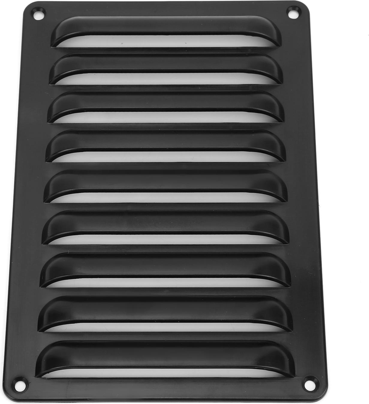 Gistuch RV Grille Vent Panel M5 ABS Schwarz Professionelles exquisites Universalzubehör für Yachtbus
