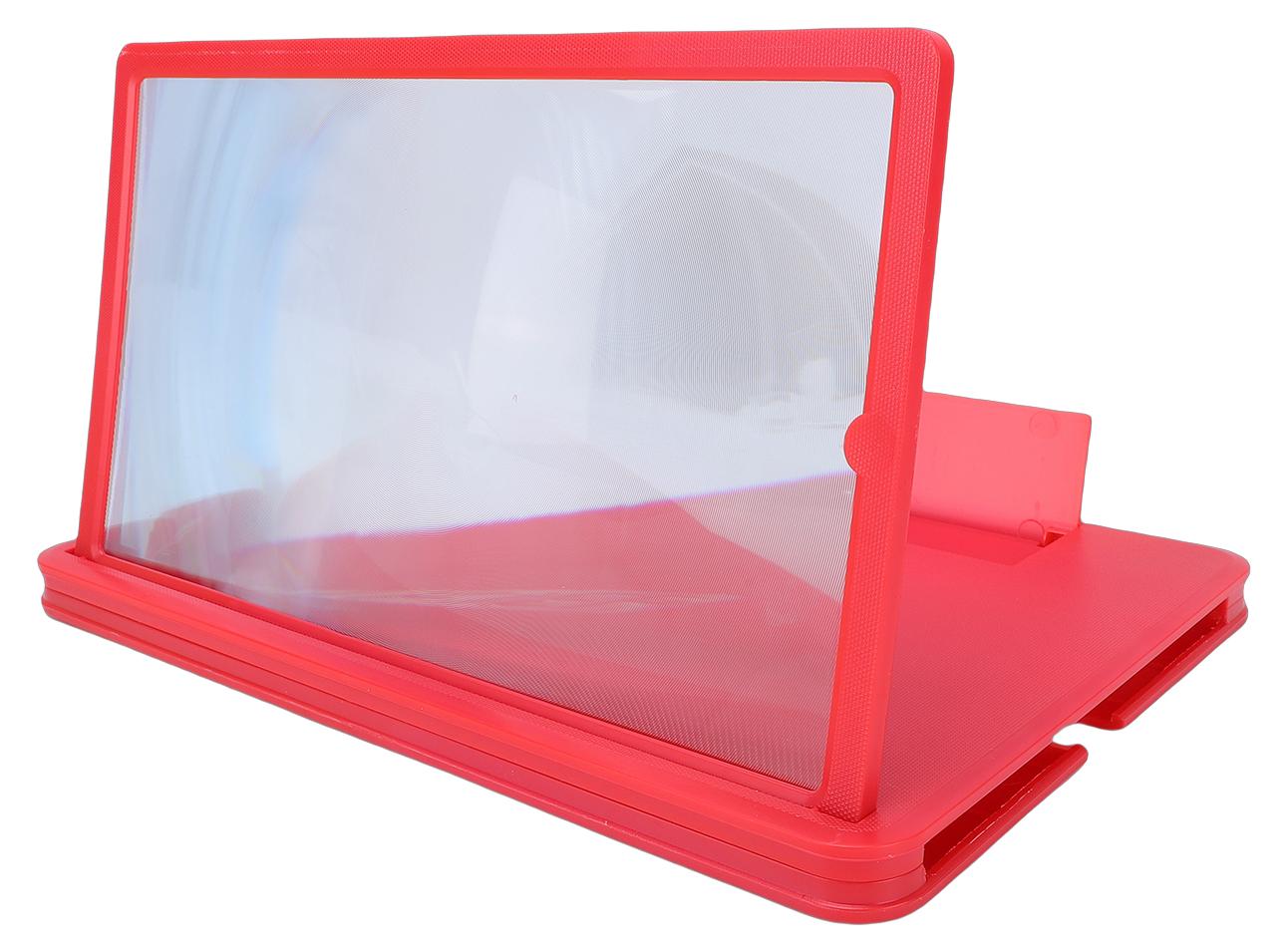 Lixada 14-Zoll-Bildschirmvergrößerer für Mobiltelefone – klappbarer Handyhalter mit Bildschirmvergrößerung für Filme und Videos – rot K_2216260001913_260422_36732