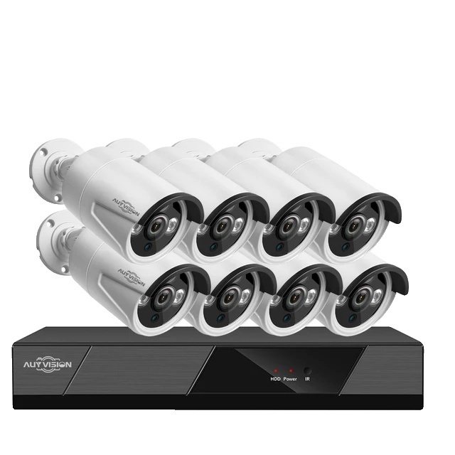 Bezpečnostný kamerový systém CCTV, rozlíšenie 5MP, plne farebné nočné videnie, 2T, 8CH DVR x 2MP 8Cam