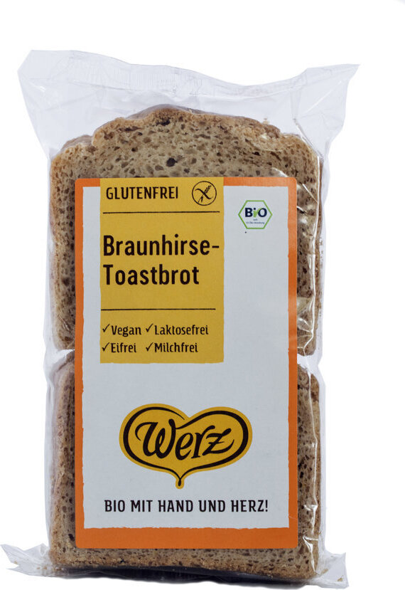 naturkorn mühle Werz Braunhirse-Toastbrot - glutenfrei 250g 6er Pack