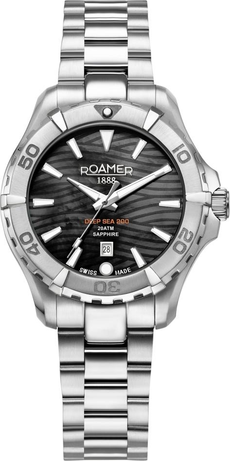 Damen Taucheruhr ROAMER 860844 41 85 20 Silber Sportuhr