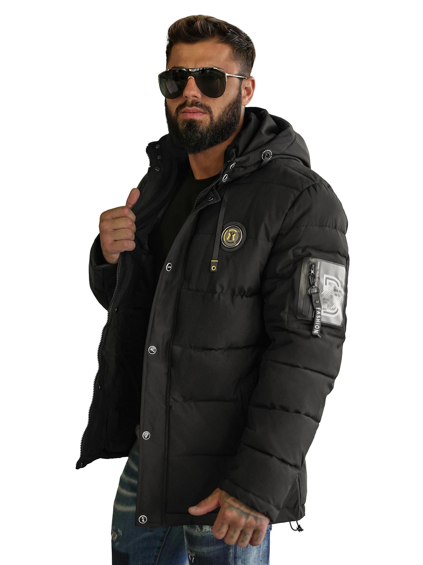 Herren Jacke Schwarz OZONEE JS/57M7503/392Z S