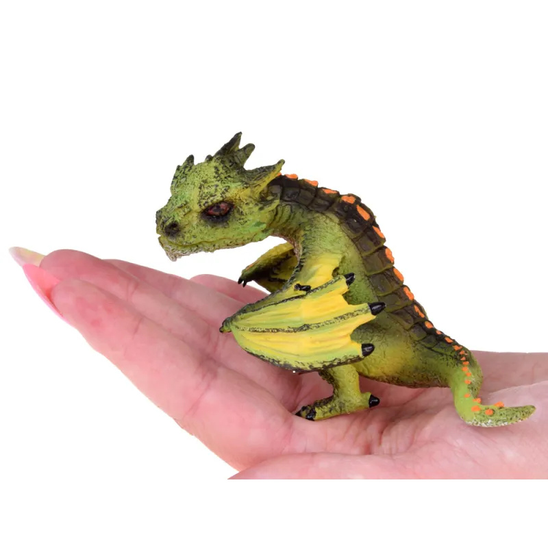 Jokomisiada Grüne Drachenfigur, Märchenspielzeug zum Erfinden von Märchengeschichten ZA5018