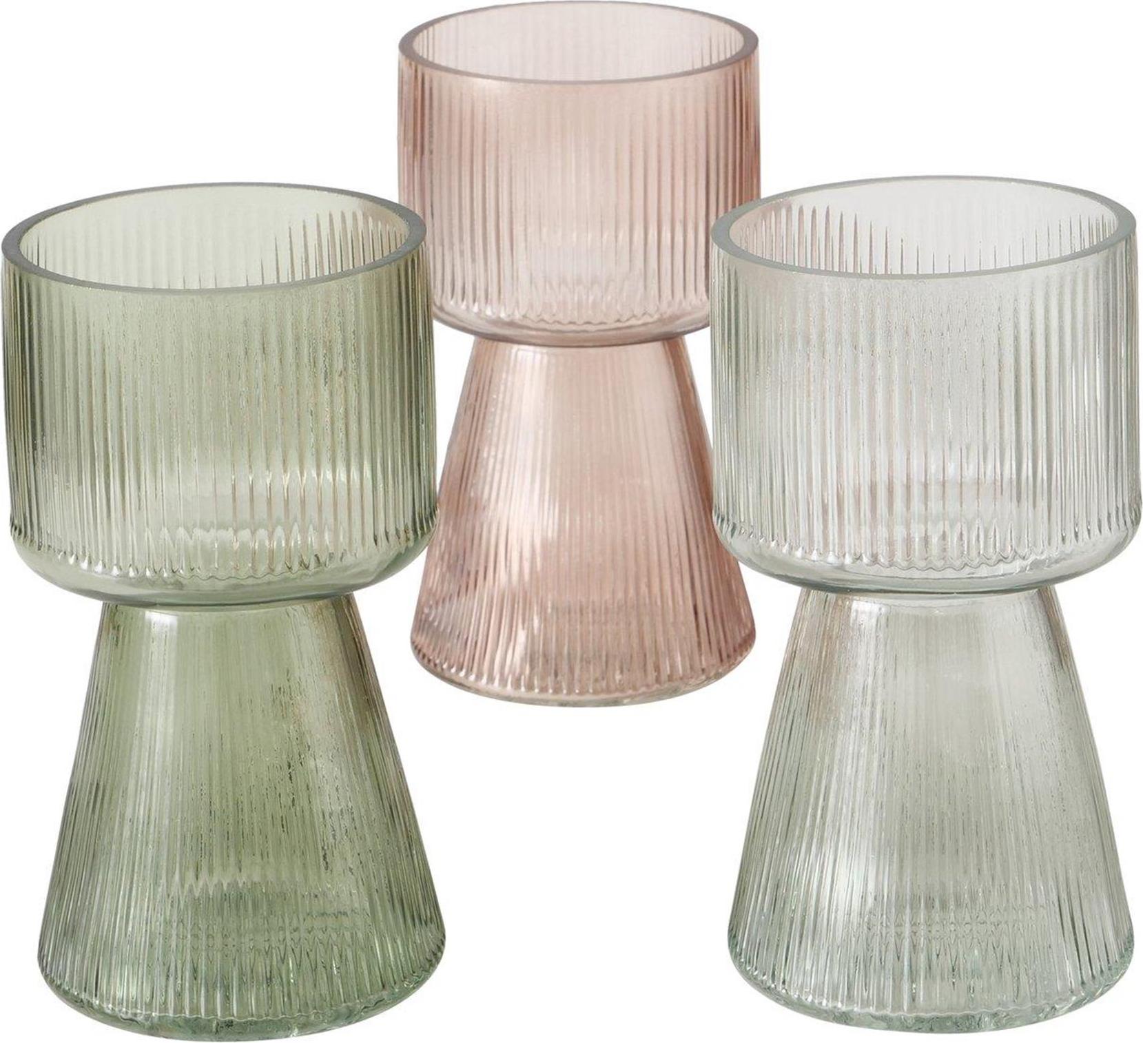 Boltze Vase Imano, 3 sort. H=18 cm