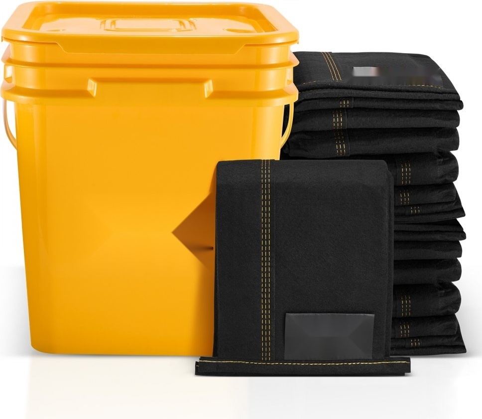 StarTech Hochwasserbarrieren - Wasserflut-Dammbeutel im 5er-Pack - Wasserbarrieren gegen Überschwemmungen mit Plastikeimer - Wasseraktivierbare Hochwasserbarrieren für Haus, Tür, Auffahrt (3060 x 155 mm) FXXSPZPZD10FU6MF9V0
