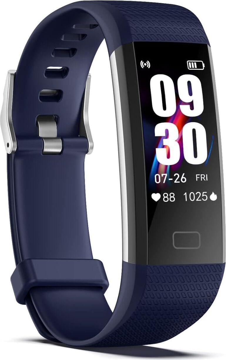 Fitness náramok s meračom tepu, krvného tlaku, fitness hodinky, vodotesný, IP68, 16 športových režimov, krokomer, počítadlo kalórií pre Android IOS