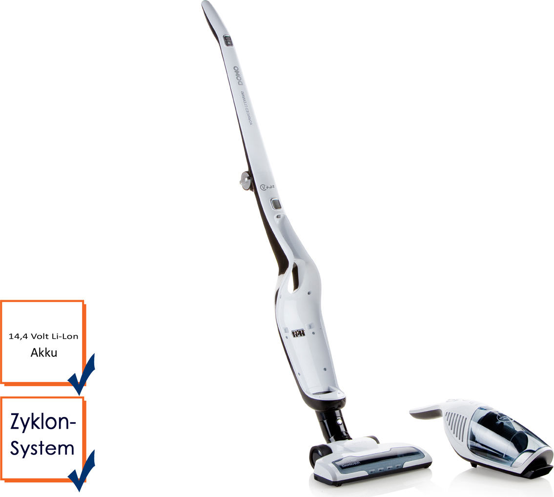 Domo DO217SV - Beutellos - Schwarz - Weiß - 0,5 l - Trocken - Zyklonal - Zyklonal