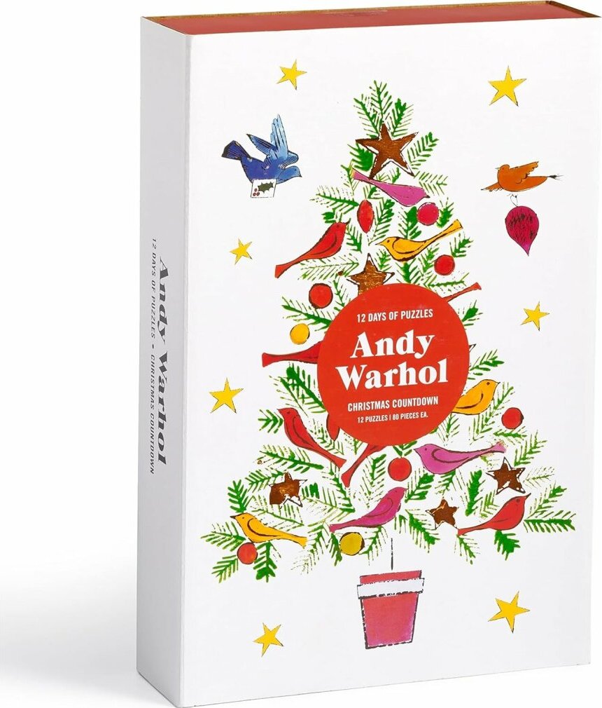 Adventný kalendár GALISON Puzzle Adventný kalendár Andy Warhol: 12 dní do Vianoc 12 x 80 dielikov 9780735378773