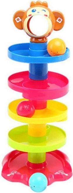 Meoiruery 5-lagiges Ballspielzeug, Drehturm, Stapelspielzeug für Kleinkinder zur frühkindlichen Entwicklung KAU-ER-LYS-PH-20251122-143