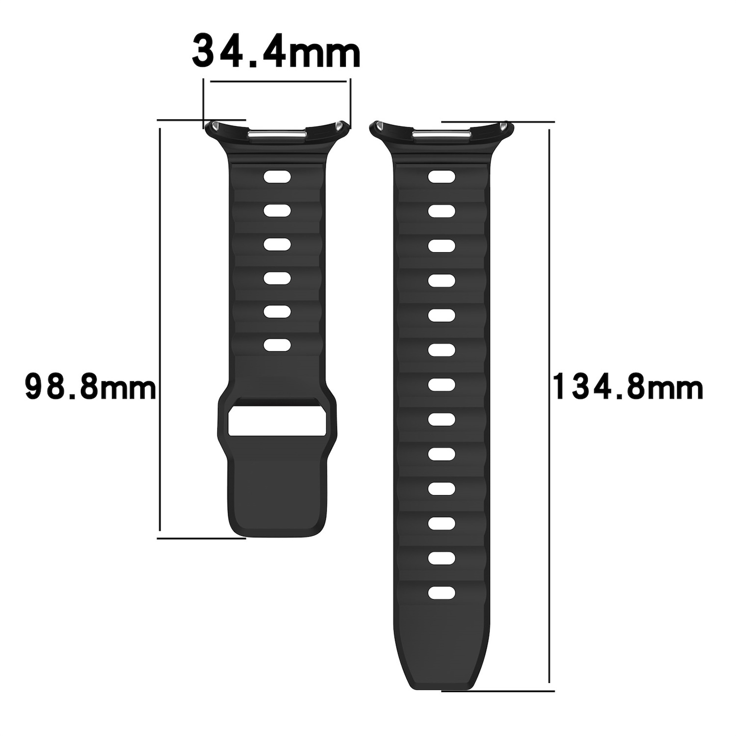 Pre Samsung Galaxy Watch Ultra 47 mm jednofarebný silikónový opasok na ruku Blue