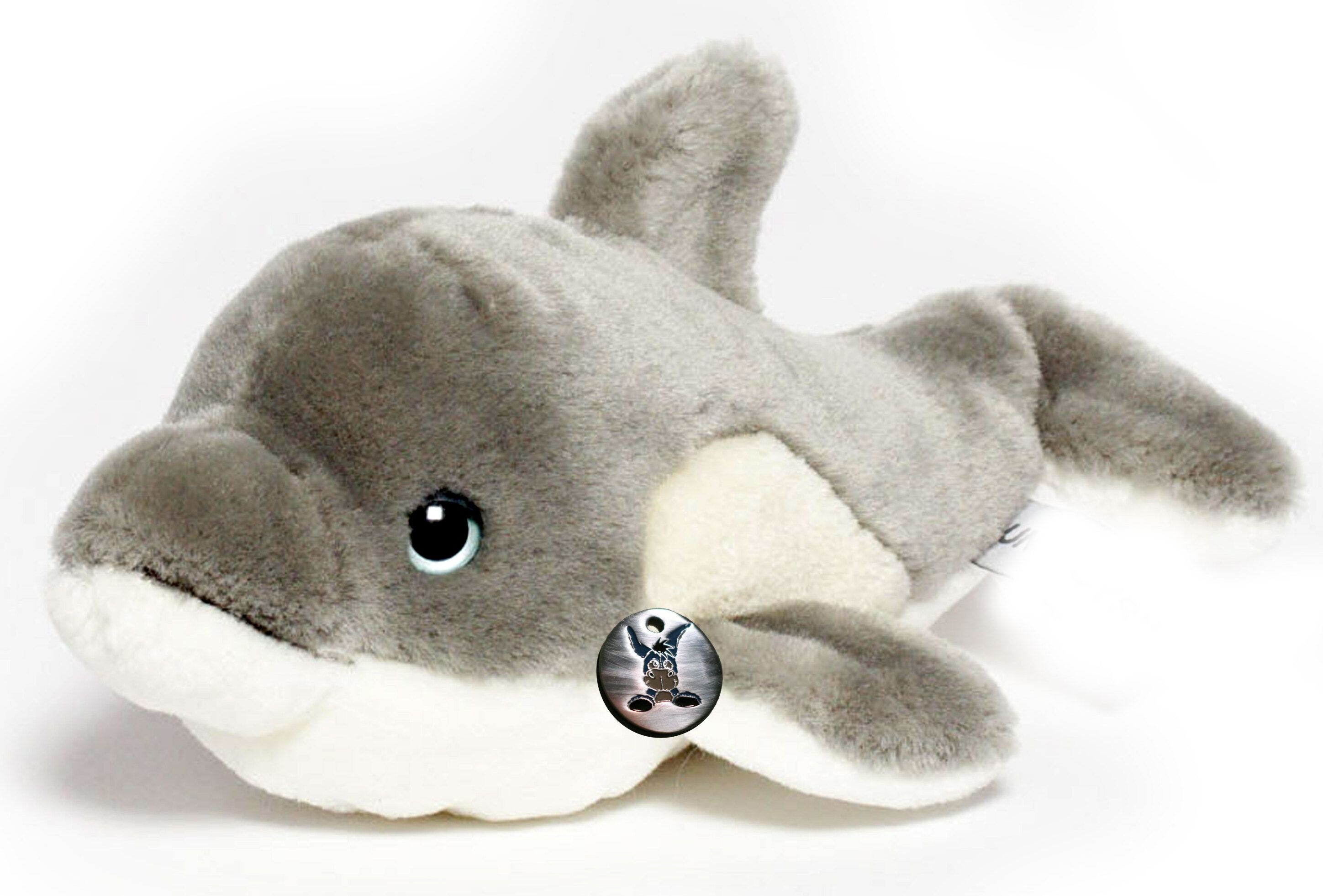 Kuscheltiere*biz Delfin Kuscheltier 21 cm Plüschtier Dolphin Tümmler * CRAZY KT531397